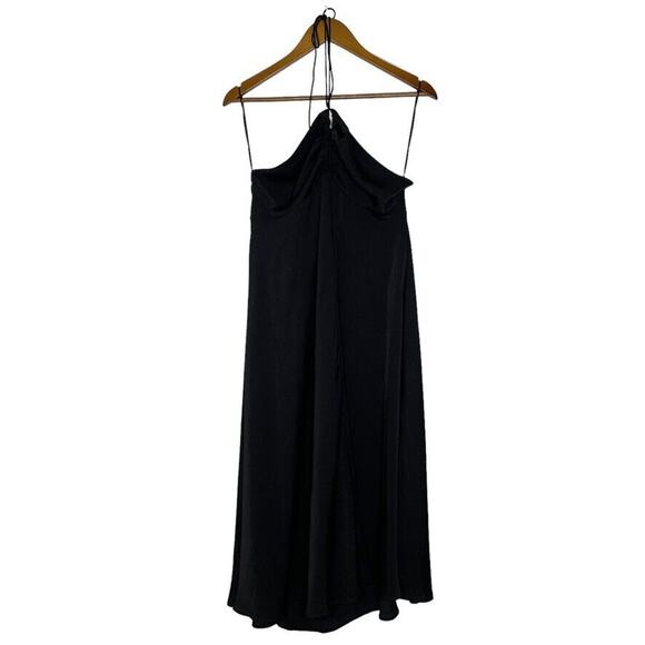 Banana Republic Black Sleeveless Halter Maxi Dress Size Medium Women’s NEW - Picture 1 of 11